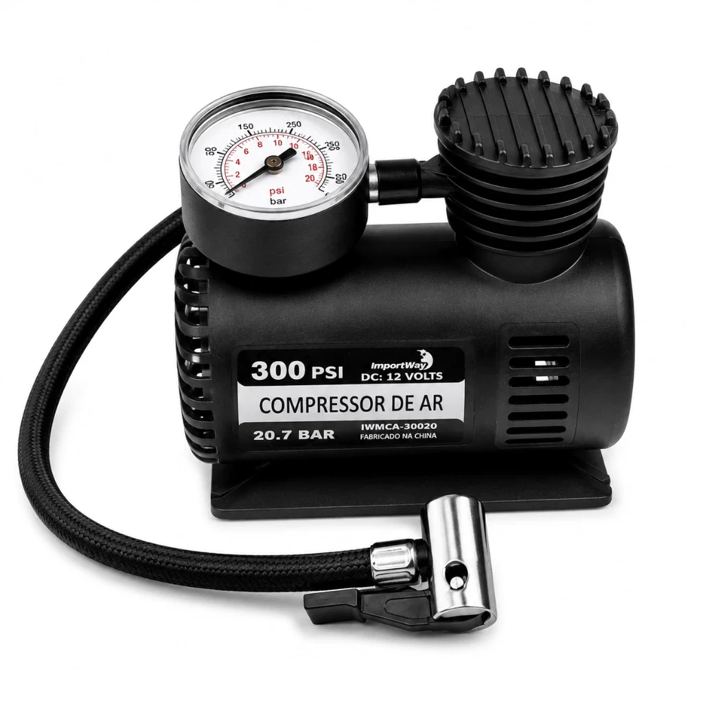 Compressor de ar portátil 12V 300 PSI